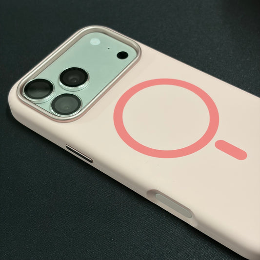 Premium Liquid Silicone Magnetic Case for iPhone - Pink