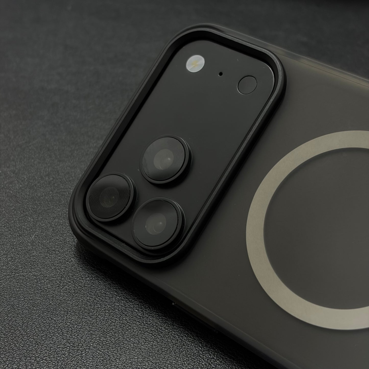Frost Black Gradient Shockproof Magnetic Case for iPhone