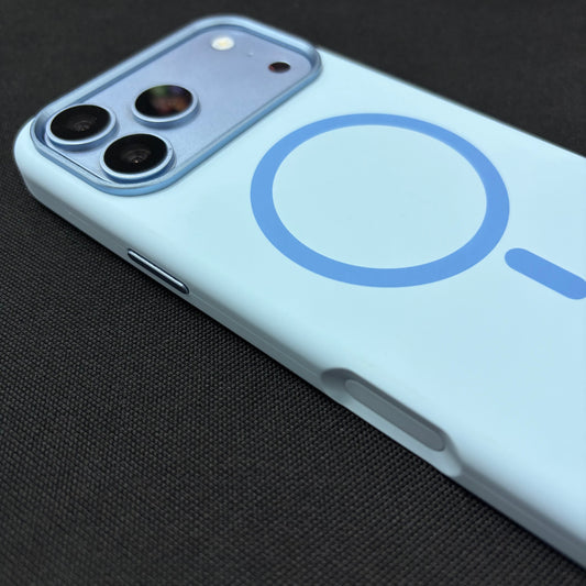 Premium Liquid Silicone Magnetic Case for iPhone - Baby Blue