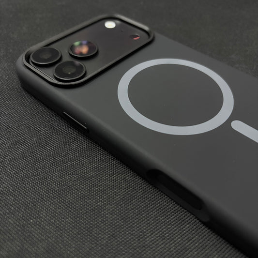 Premium Liquid Silicone Magnetic Case for iPhone - Black