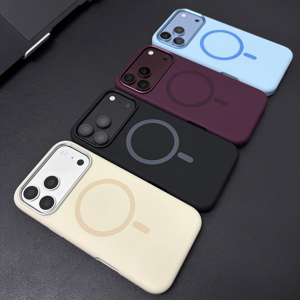 Premium Liquid Silicone Magnetic Case for iPhone - Baby Blue
