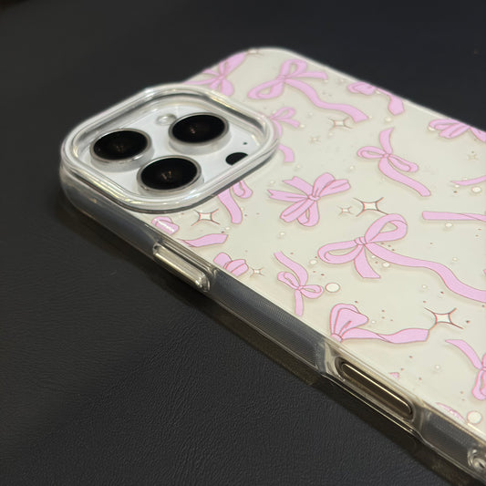 OXYGEN DOG PURPLE BOWS JELLY CASE-WHITE