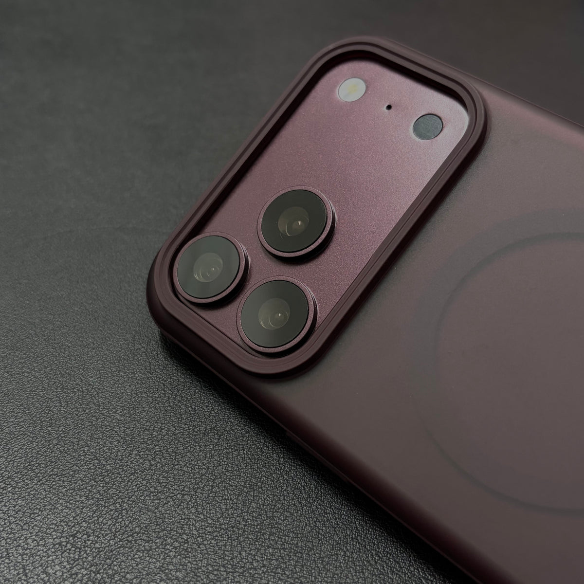 Frost Burgundy Shockproof Magnetic Case for iPhone