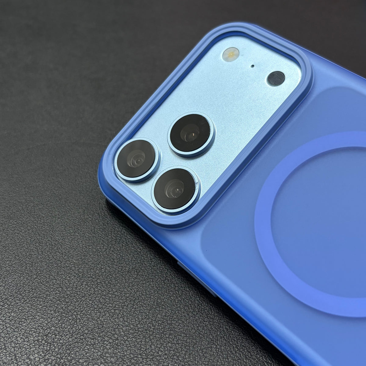 Frost Blue Shockproof Magnetic Case for iPhone