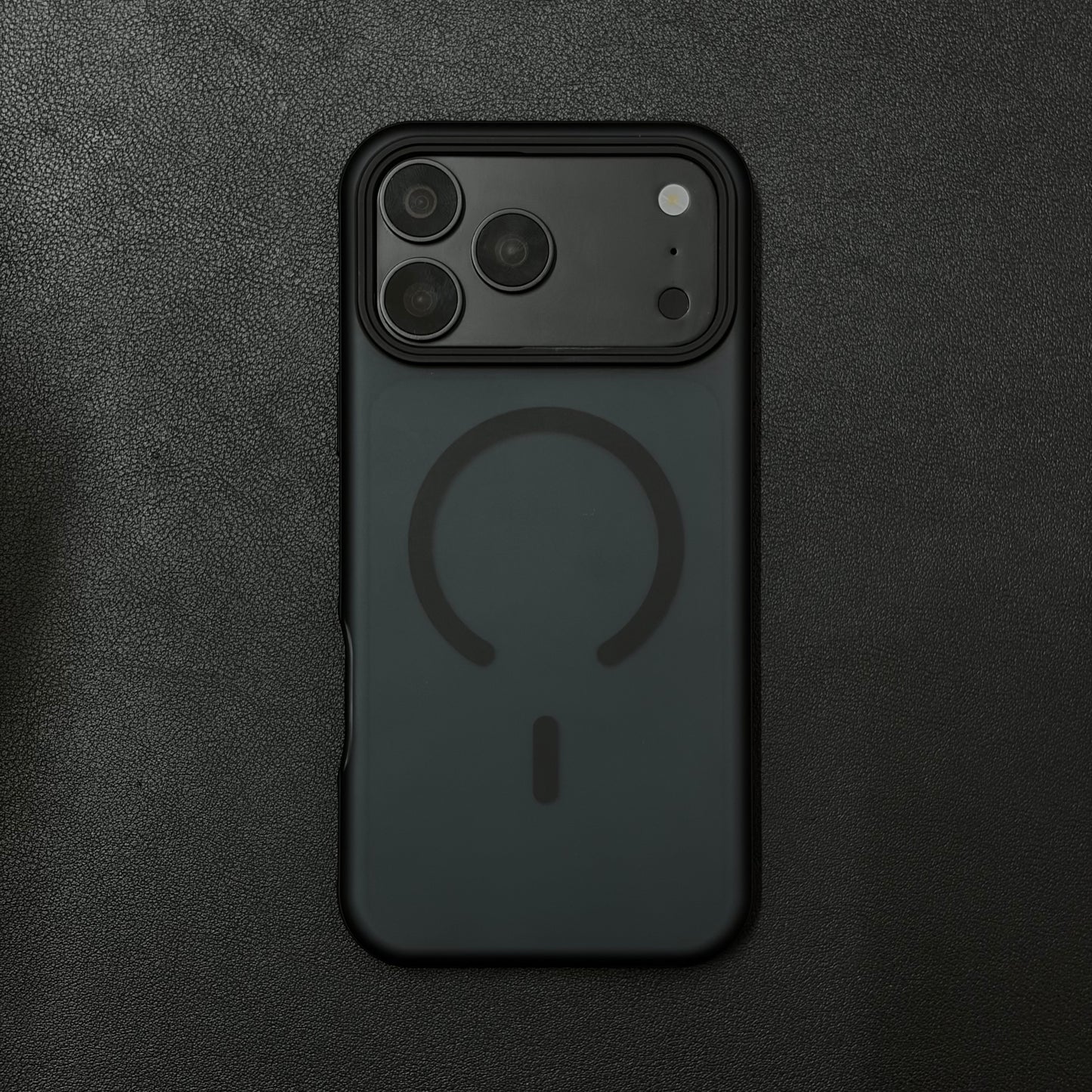 Frost Black Shockproof Magnetic Case for iPhone
