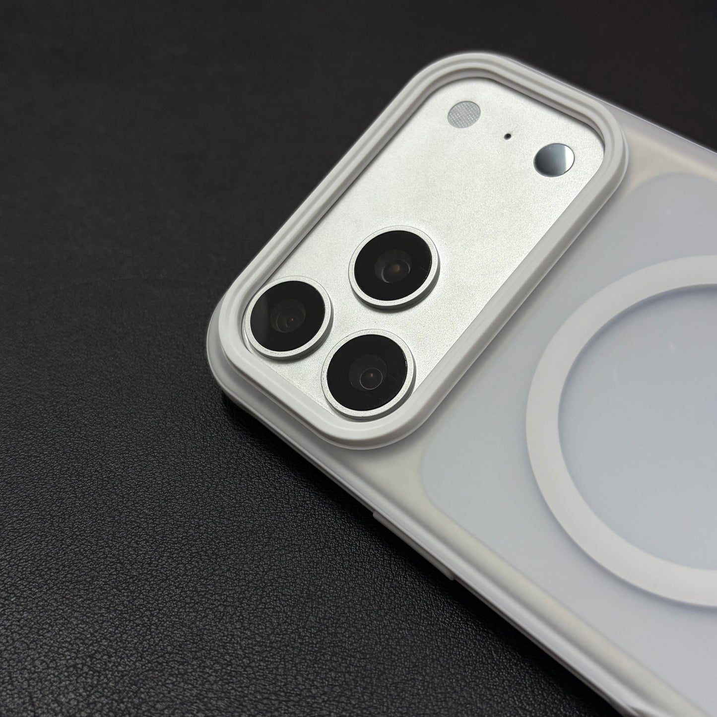 Frost White Shockproof Magnetic Case for iPhone