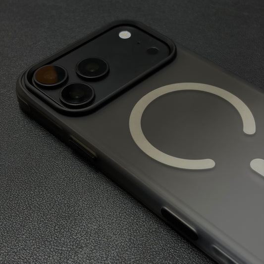 Frost Black Gradient Shockproof Magnetic Case for iPhone