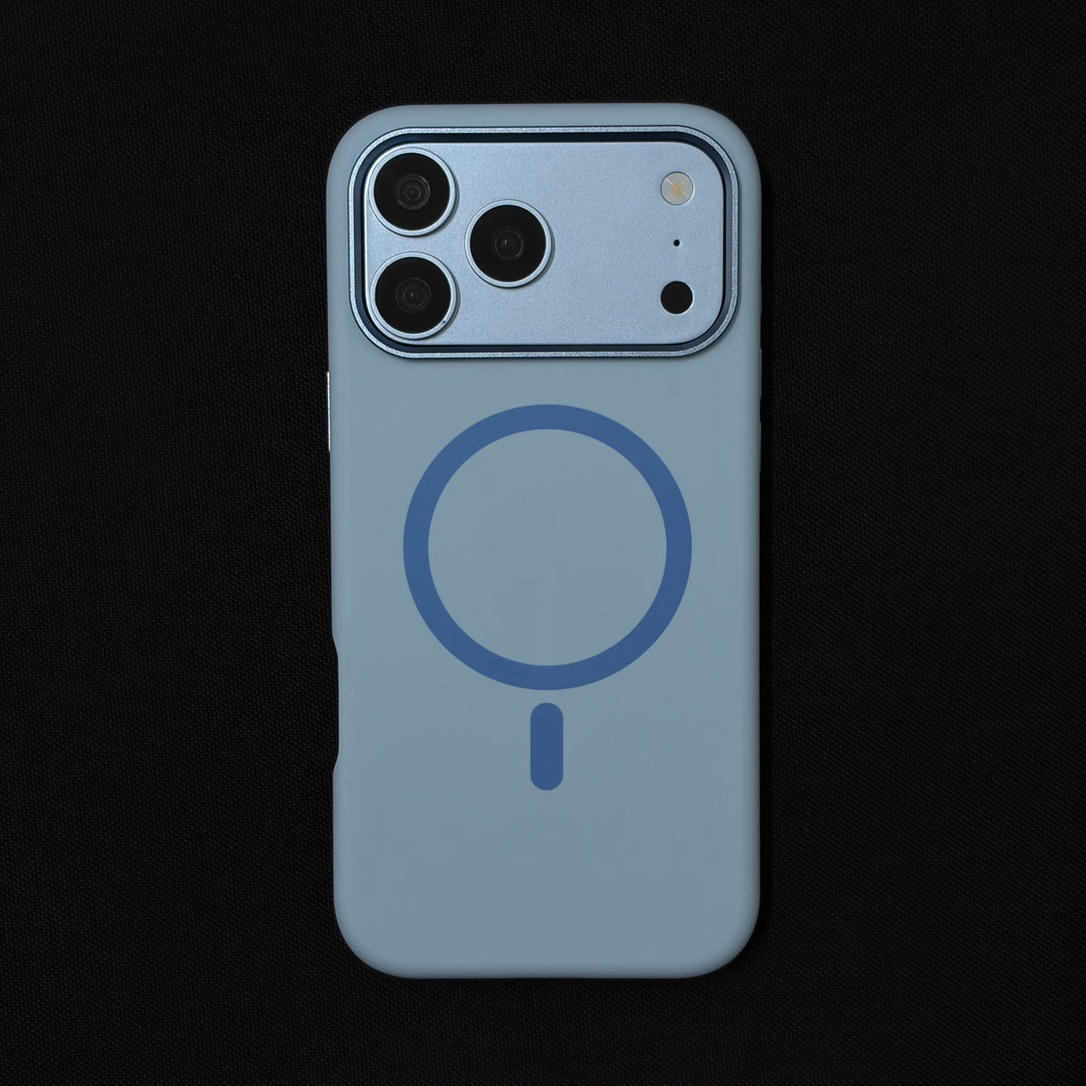 Premium Liquid Silicone Magnetic Case for iPhone - Baby Blue