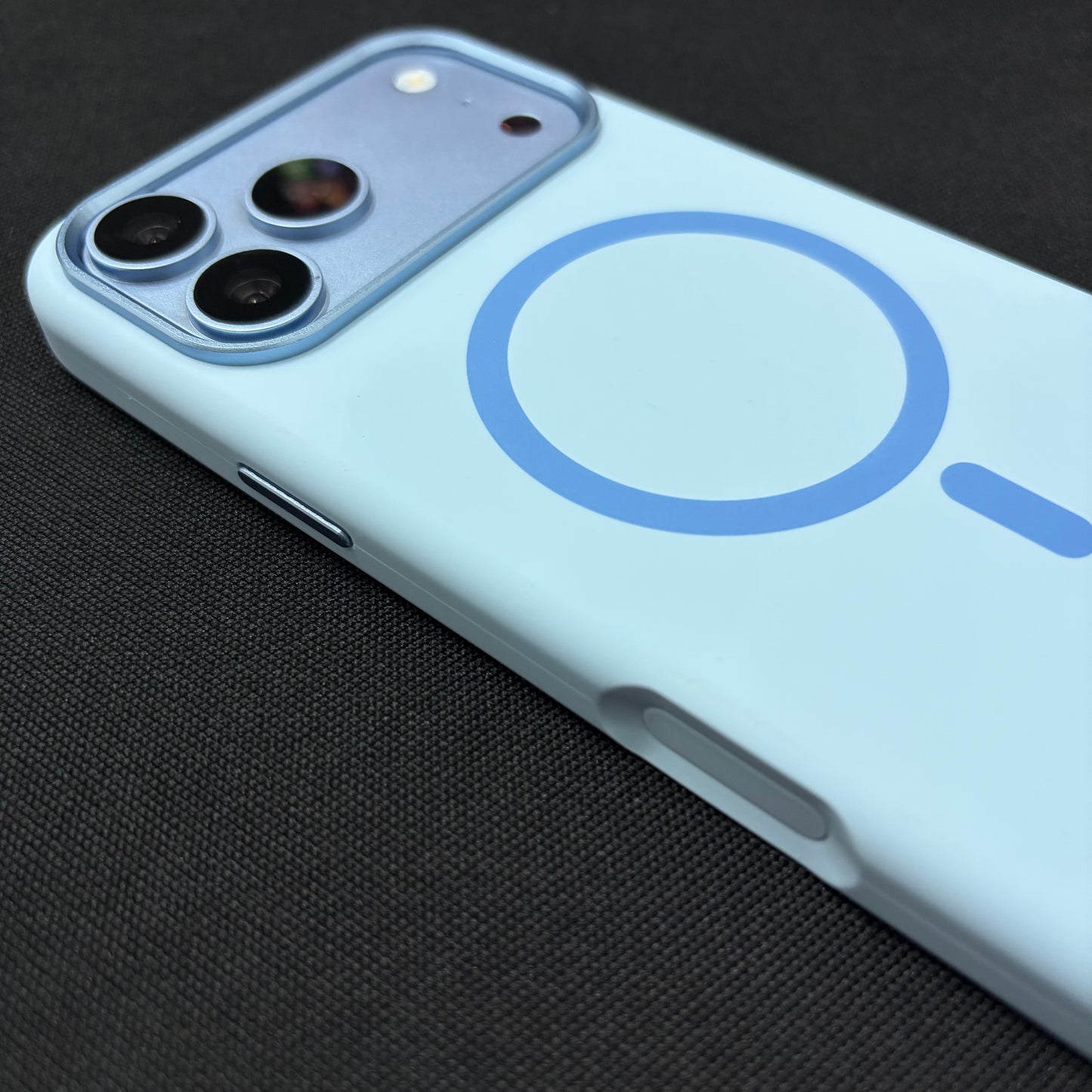 Premium Liquid Silicone Magnetic Case for iPhone - Baby Blue