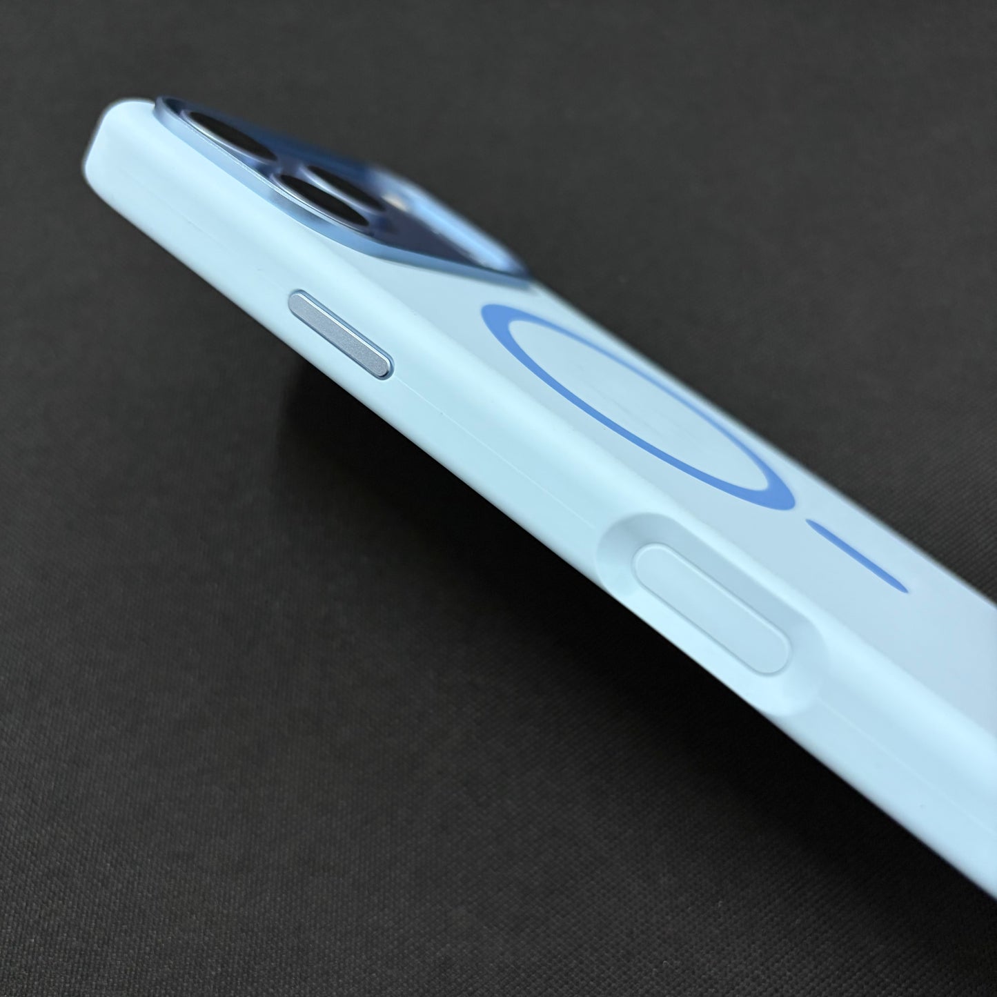 Premium Liquid Silicone Magnetic Case for iPhone - Baby Blue
