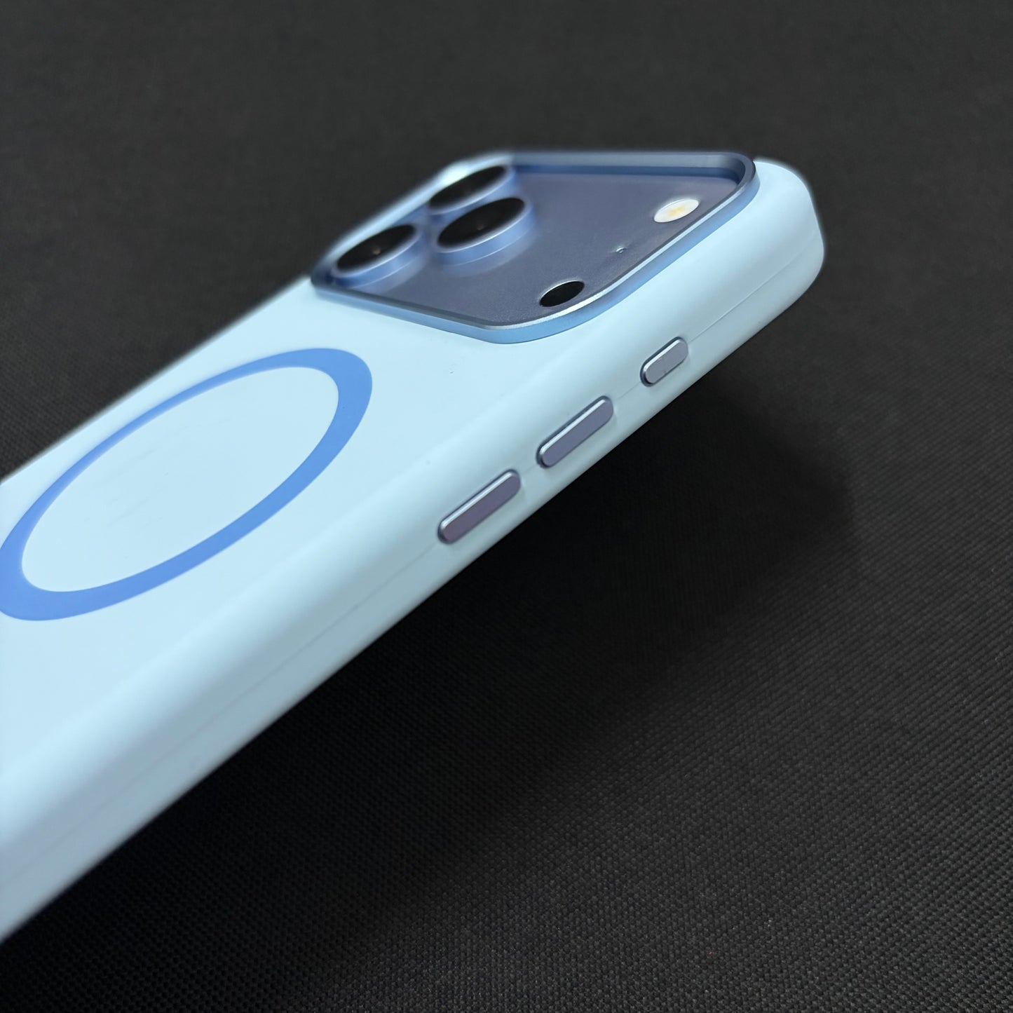Premium Liquid Silicone Magnetic Case for iPhone - Baby Blue
