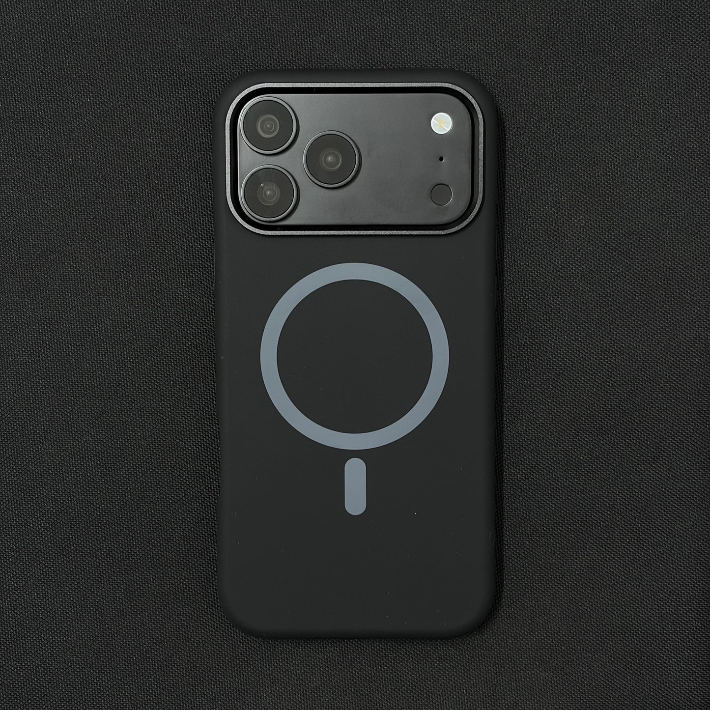 Premium Liquid Silicone Magnetic Case for iPhone - Black