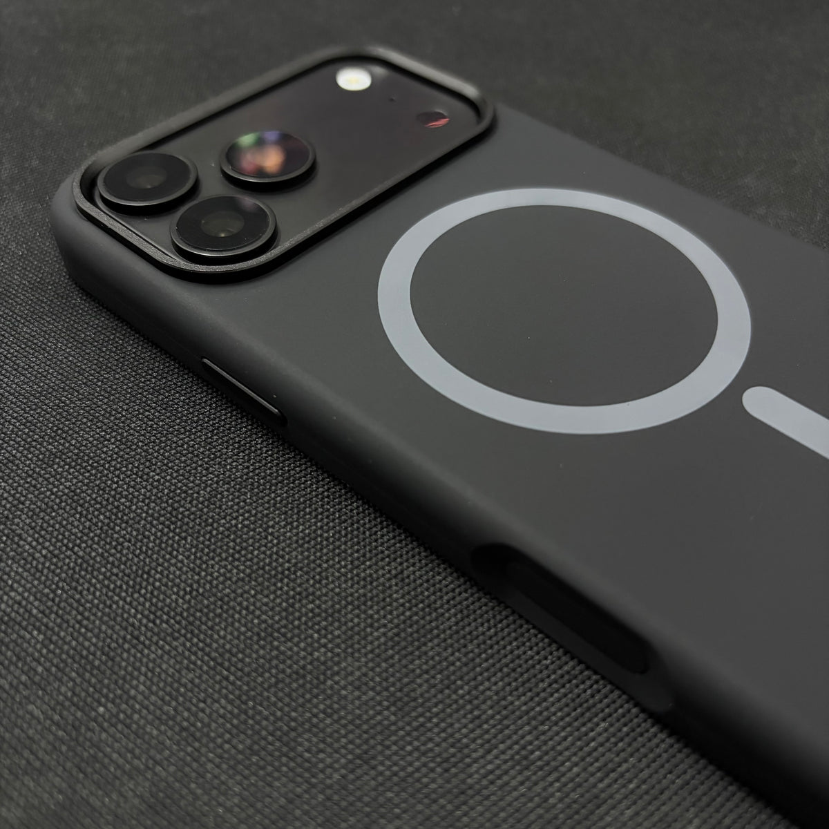 Premium Liquid Silicone Magnetic Case for iPhone - Black