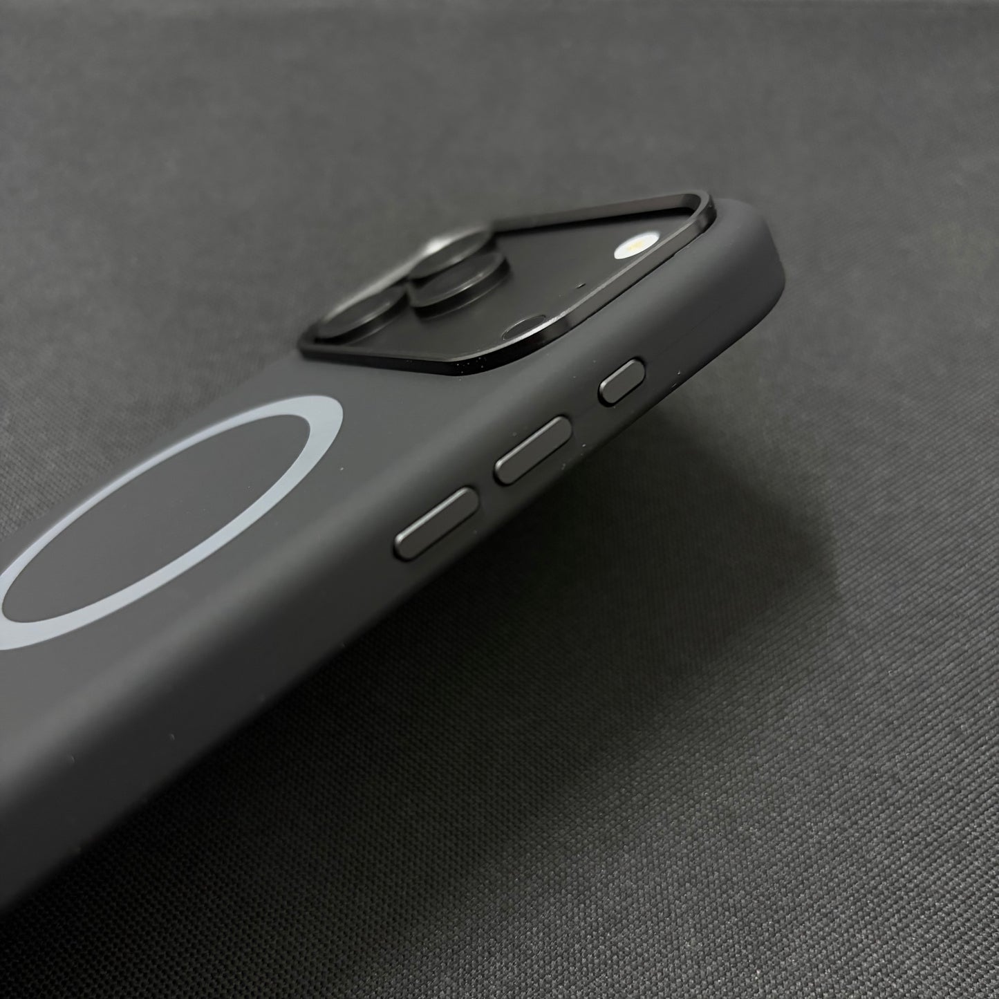 Premium Liquid Silicone Magnetic Case for iPhone - Black