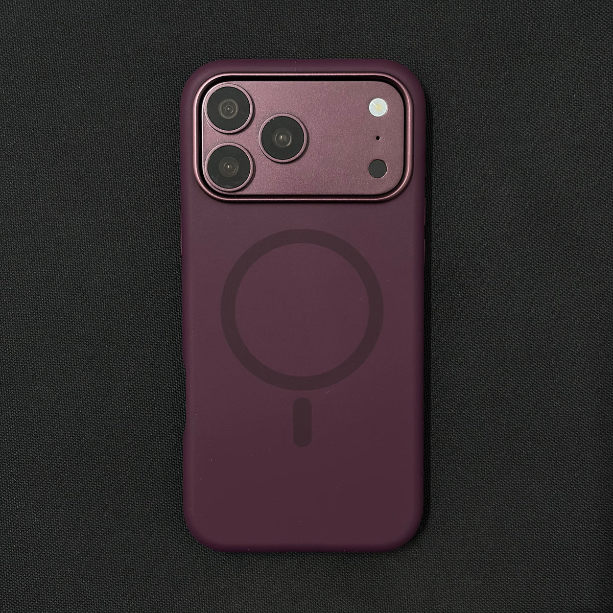 Premium Liquid Silicone Magnetic Case for iPhone - Cherry