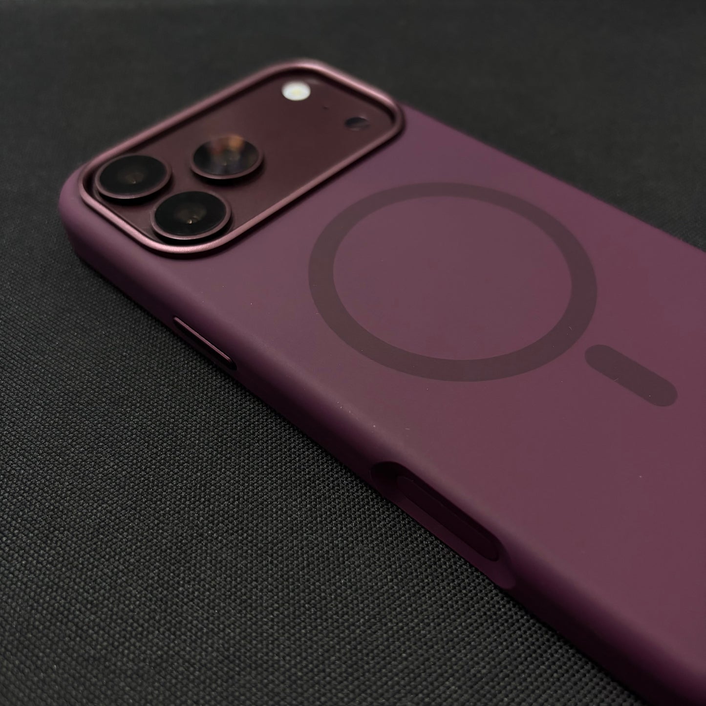 Premium Liquid Silicone Magnetic Case for iPhone - Cherry