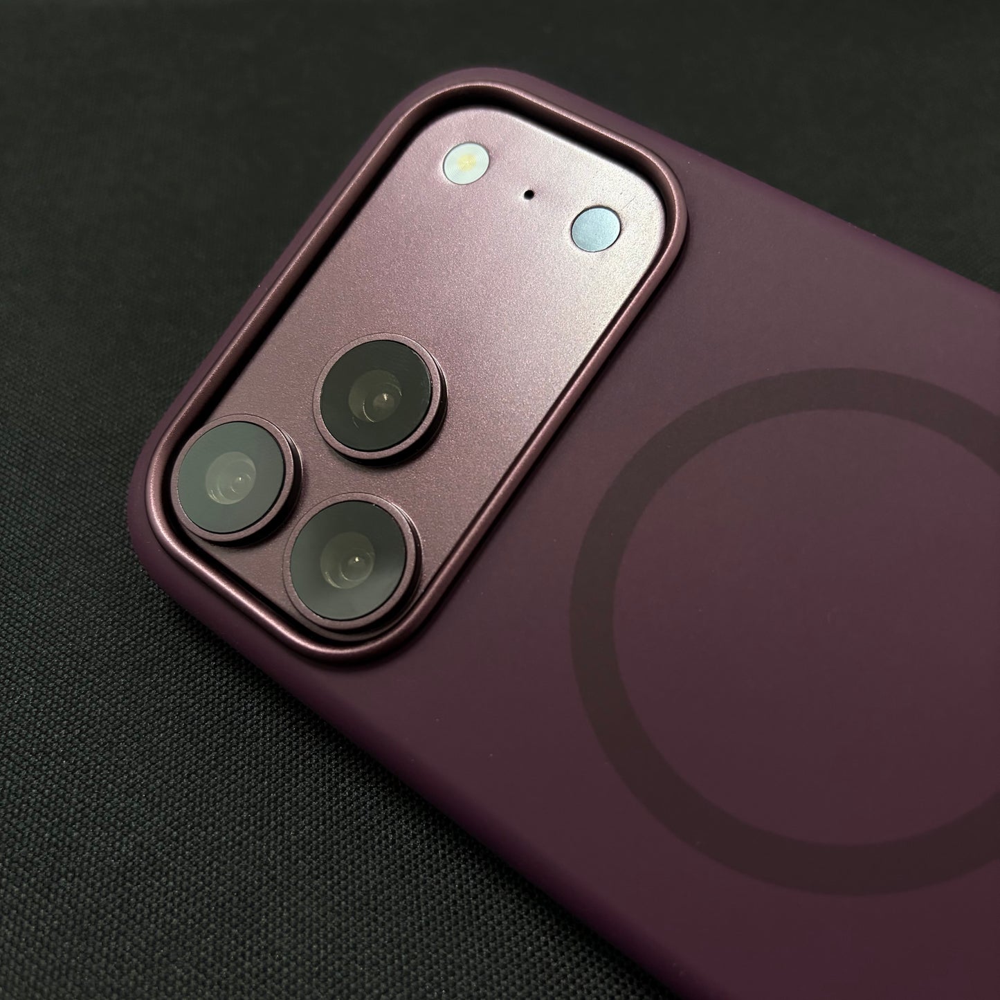Premium Liquid Silicone Magnetic Case for iPhone - Cherry