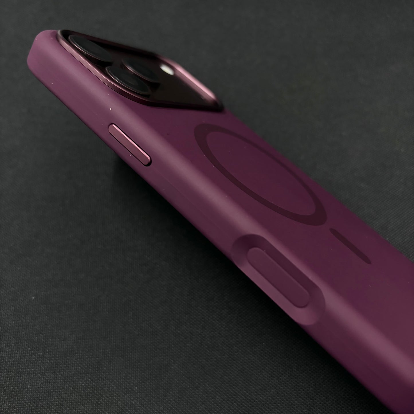 Premium Liquid Silicone Magnetic Case for iPhone - Cherry