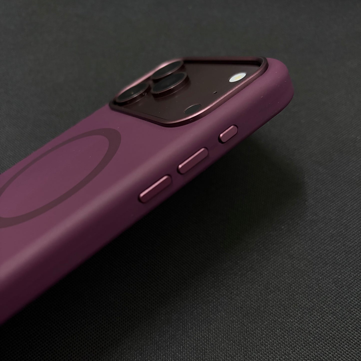 Premium Liquid Silicone Magnetic Case for iPhone - Cherry