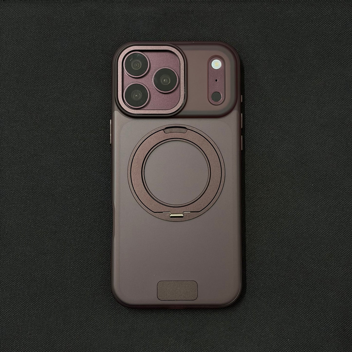 Premium Frosted Cherry 360° Rotating Magnetic Stand Case for iPhone