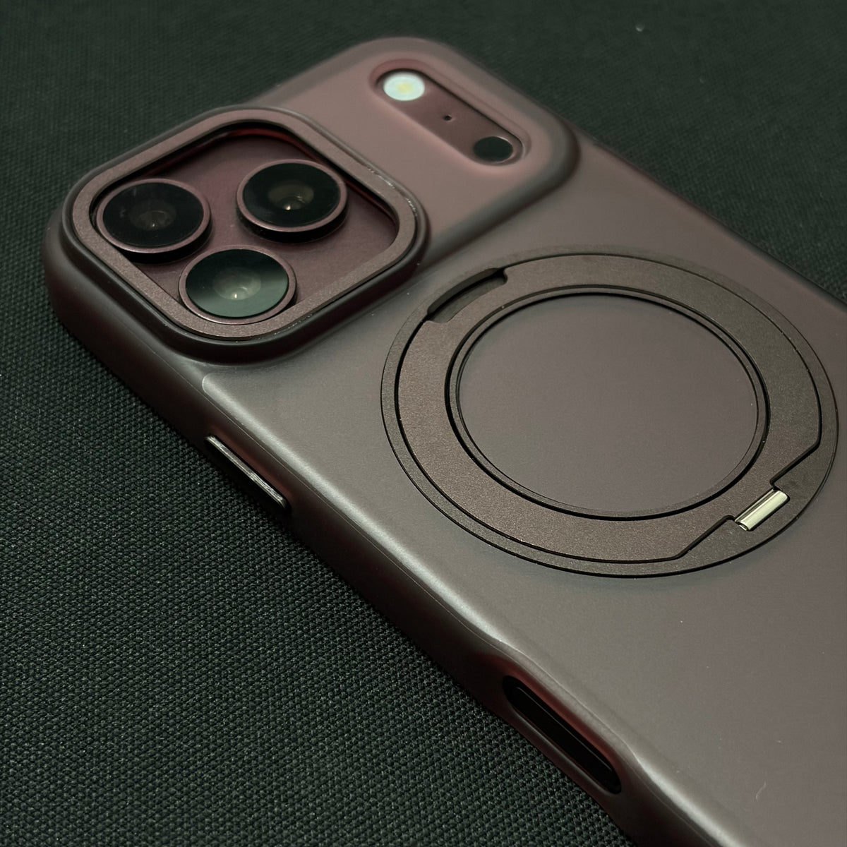 Premium Frosted Cherry 360° Rotating Magnetic Stand Case for iPhone