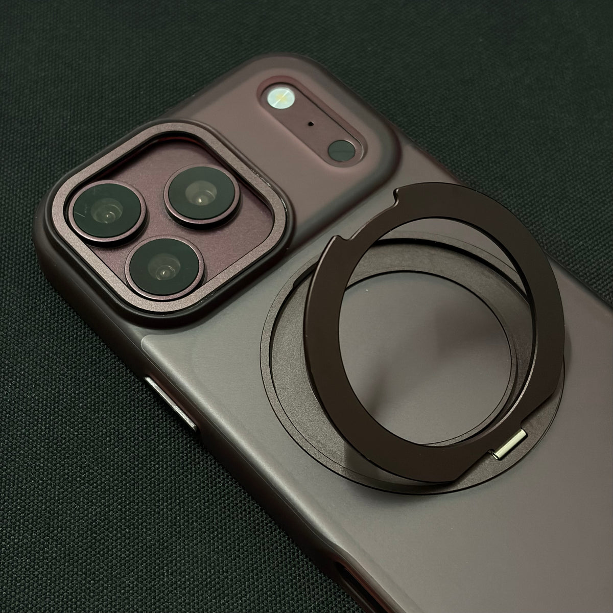 Premium Frosted Cherry 360° Rotating Magnetic Stand Case for iPhone