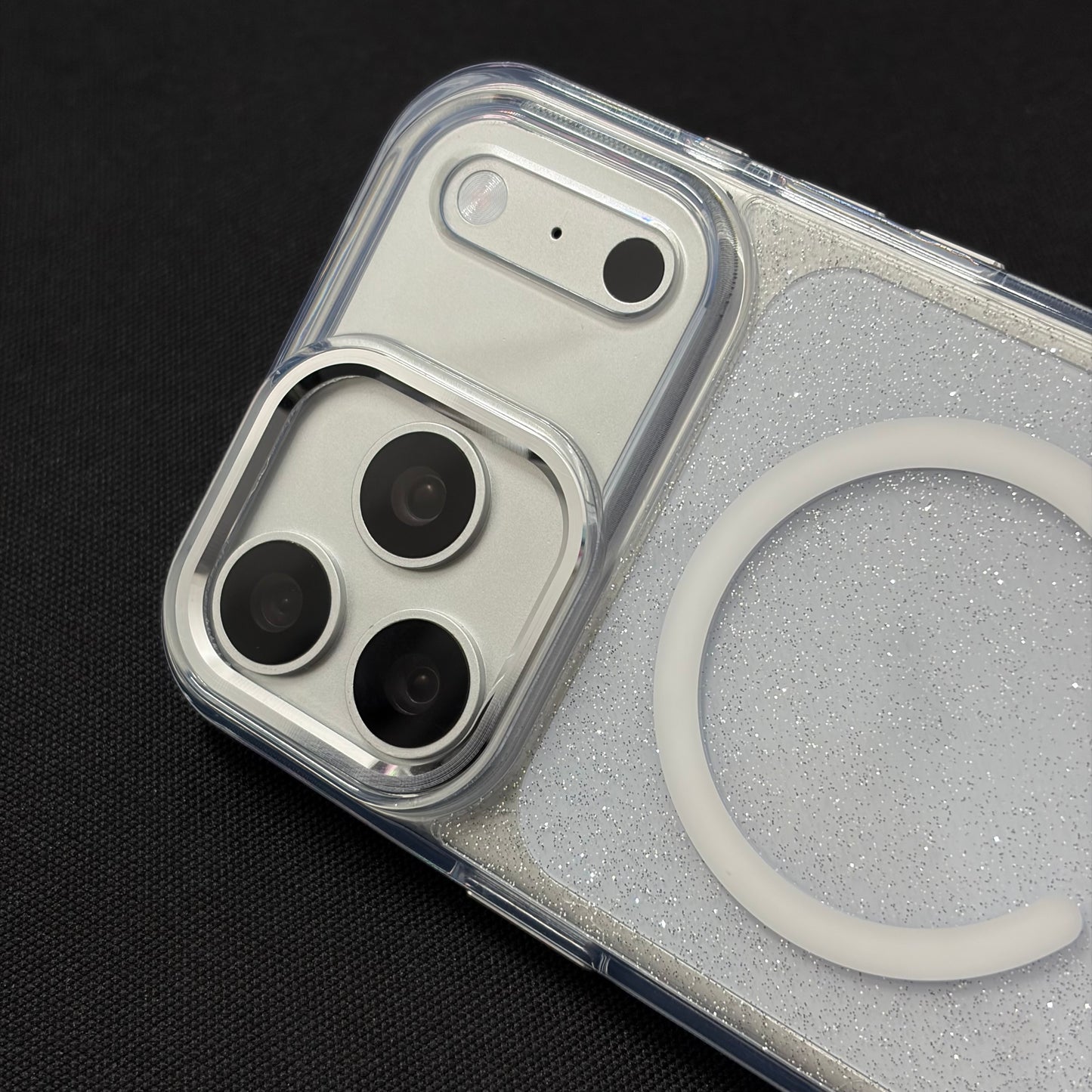 Premium Glitter Clear Magnetic Case for iPhone