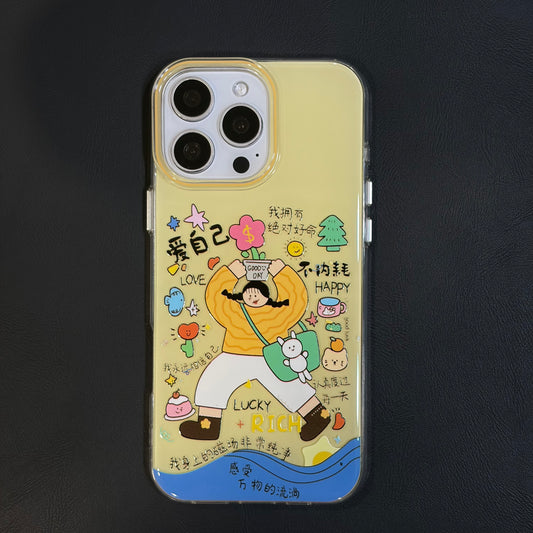 OXYGEN DOG LUCKY GIRL JELLY CASE-YELLOW