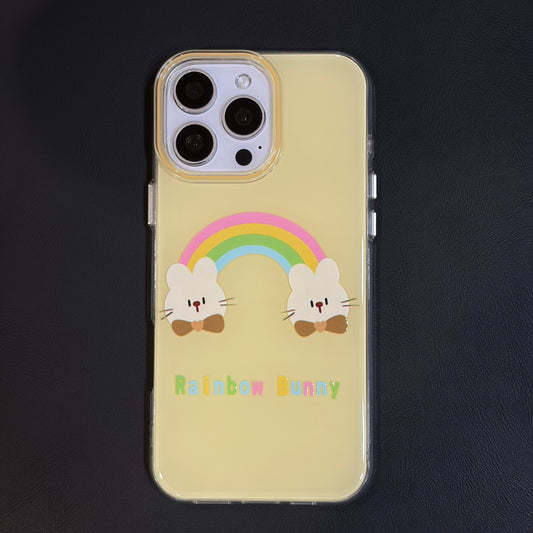 OXYGEN DOG RAINBOW BUNNY JELLY CASE-YELLOW