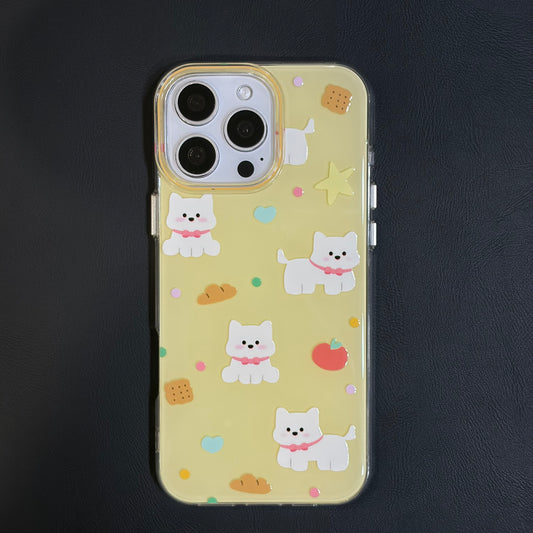 OXYGEN DOG CUTE DOG JELLY CASE-YELLOW