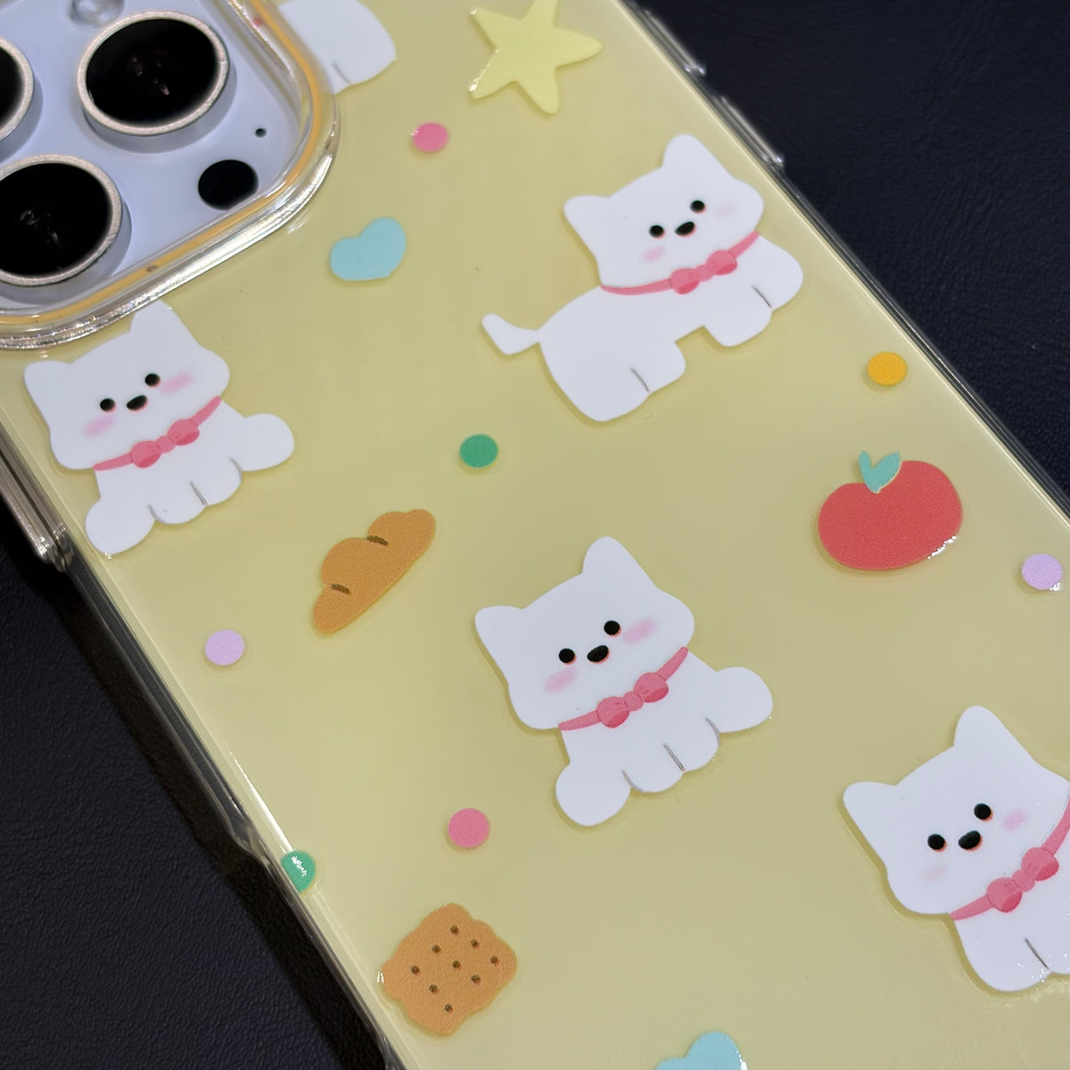 OXYGEN DOG CUTE DOG JELLY CASE-YELLOW