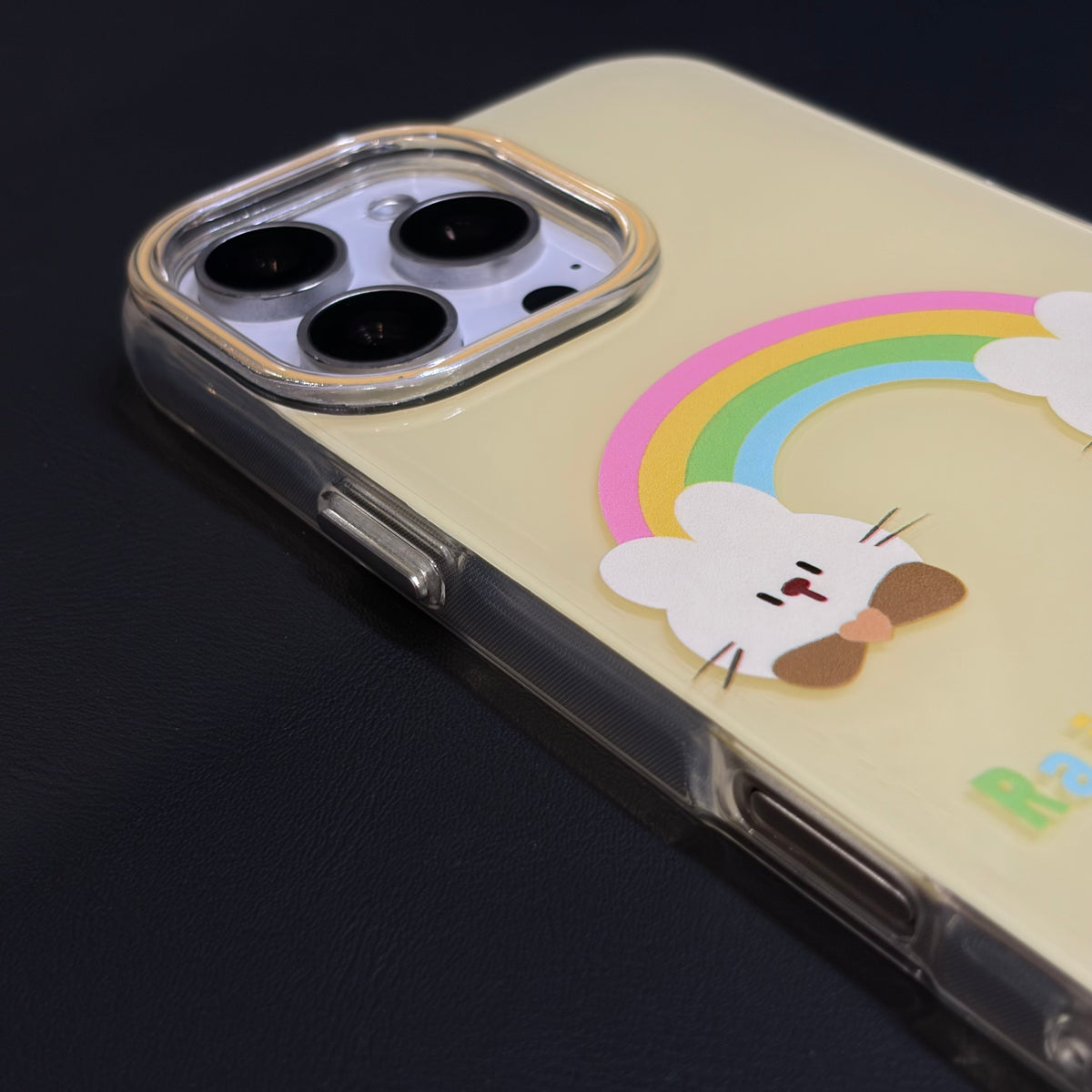 OXYGEN DOG RAINBOW BUNNY JELLY CASE-YELLOW