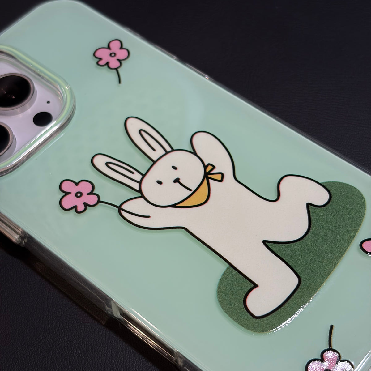 OXYGEN DOG CUTE BUNNY JELLY CASE-GREEN