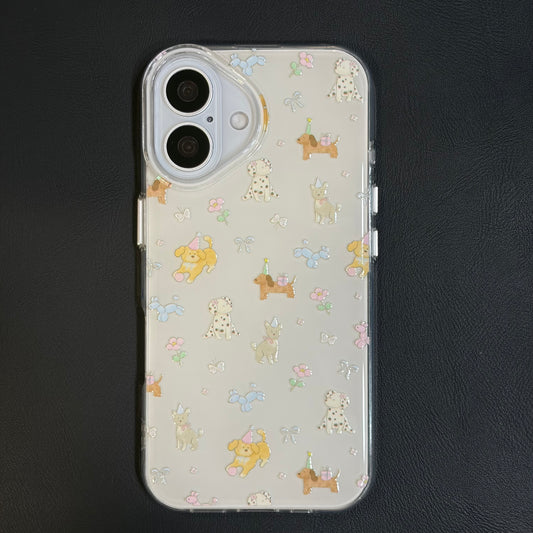 OXYGEN DOG VINTAGE PUPPY JELLY CASE-WHITE