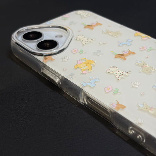 OXYGEN DOG VINTAGE PUPPY JELLY CASE-WHITE