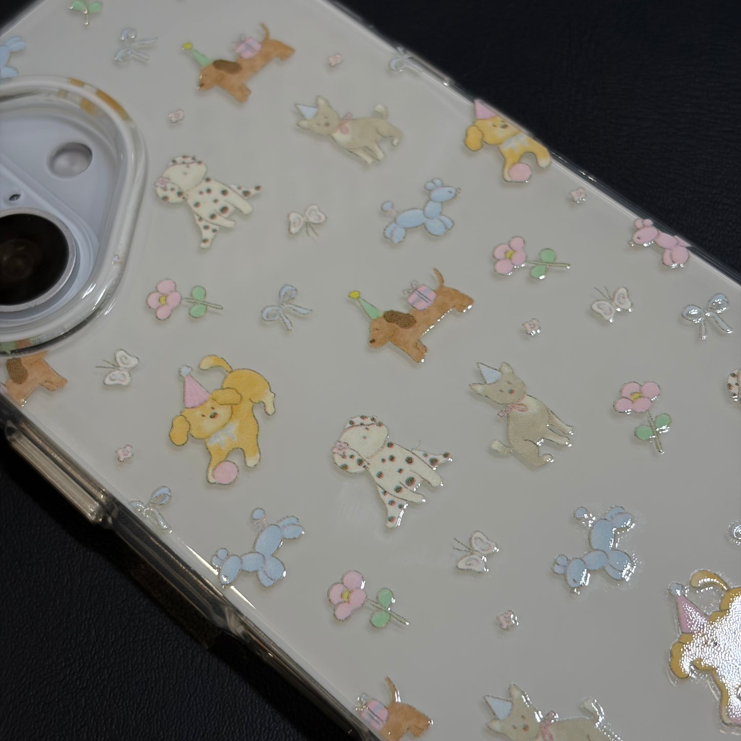 OXYGEN DOG VINTAGE PUPPY JELLY CASE-WHITE
