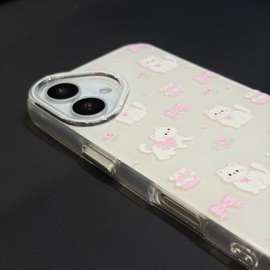 OXYGEN DOG RIBBON CAT JELLY CASE-WHITE