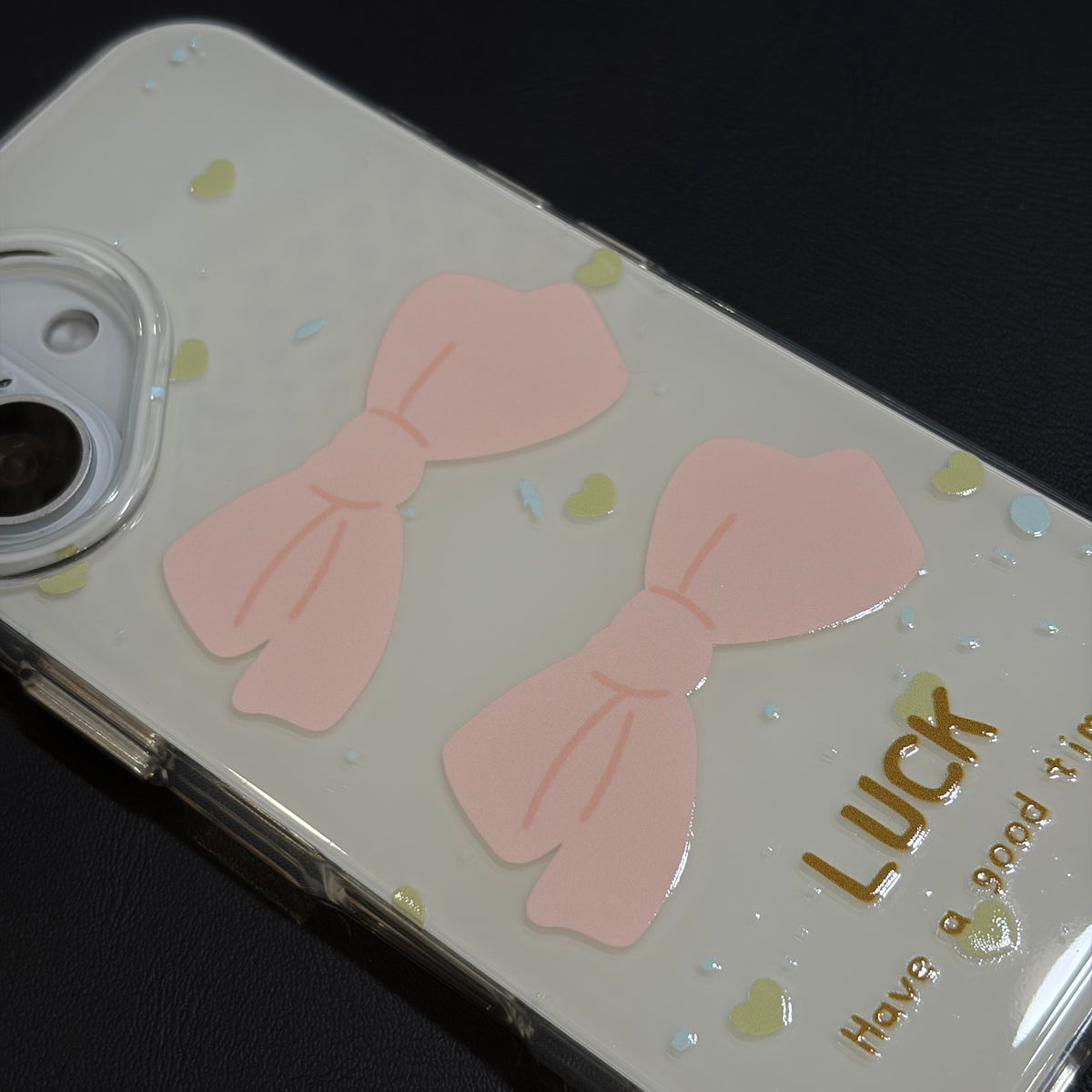 OXYGEN DOG LUCKY BOW JELLY CASE-WHITE