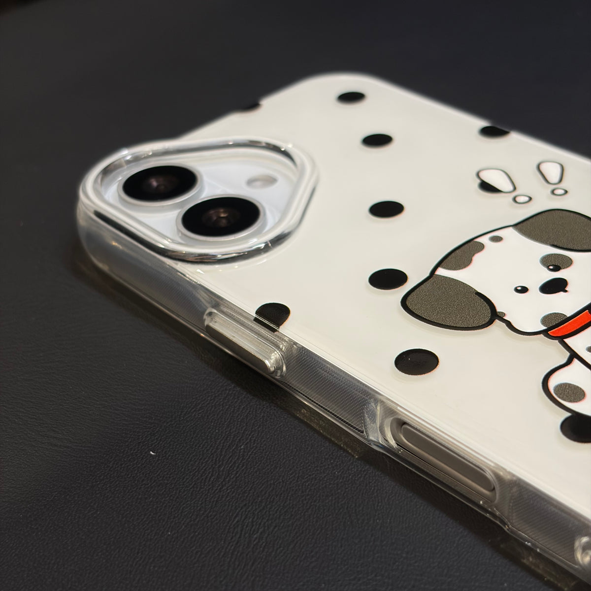 OXYGEN DOG DALMATIAN PUPPY JELLY CASE-WHITE
