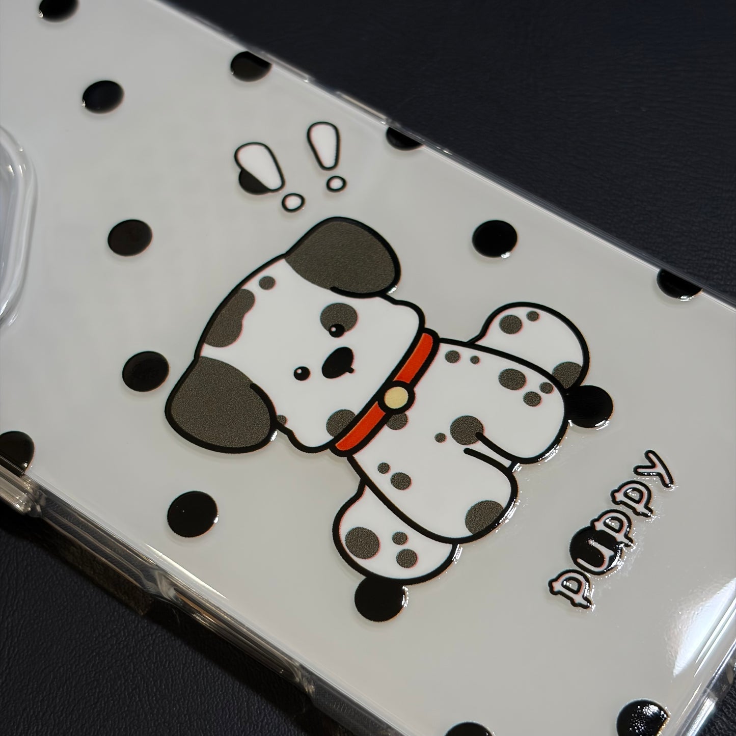 OXYGEN DOG DALMATIAN PUPPY JELLY CASE-WHITE