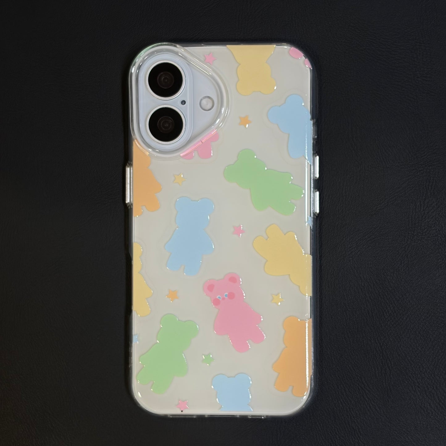 OXYGEN DOG PASTEL BEAR JELLY CASE-WHITE