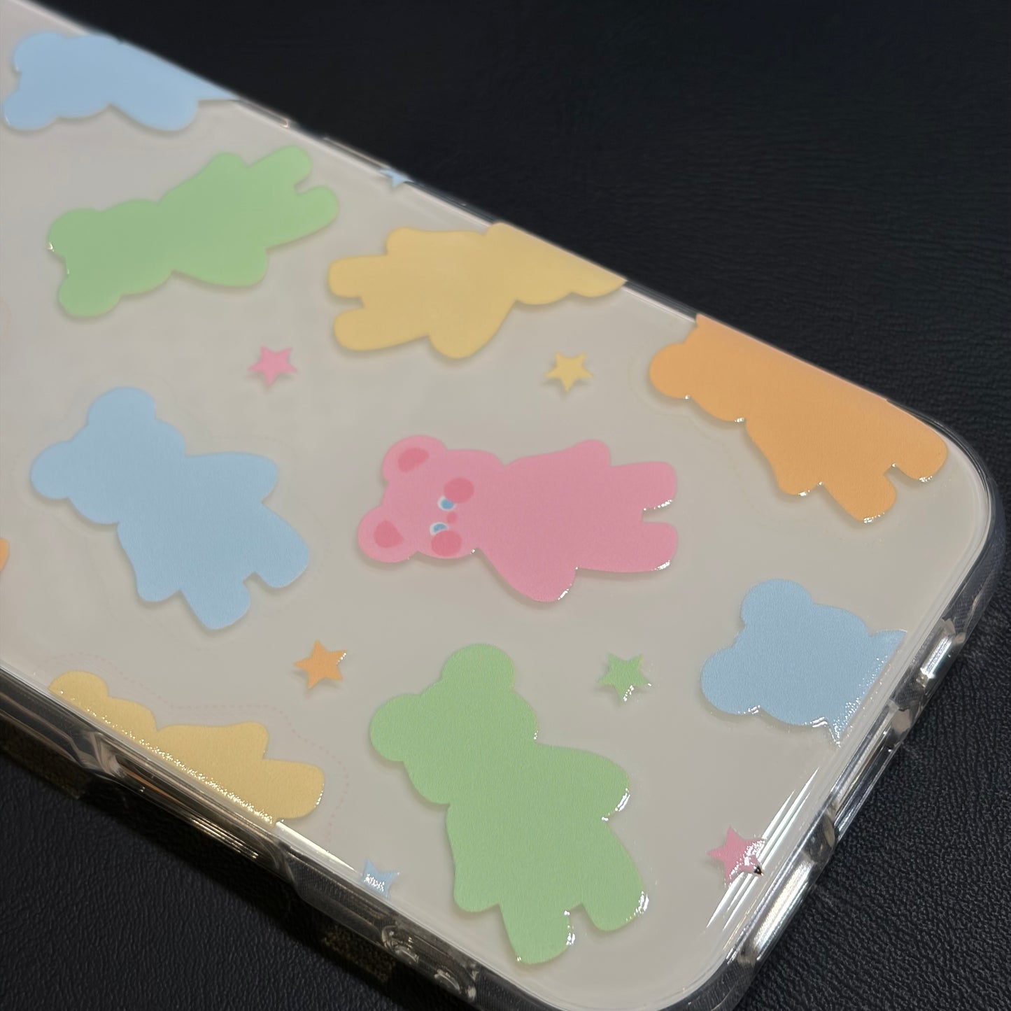 OXYGEN DOG PASTEL BEAR JELLY CASE-WHITE