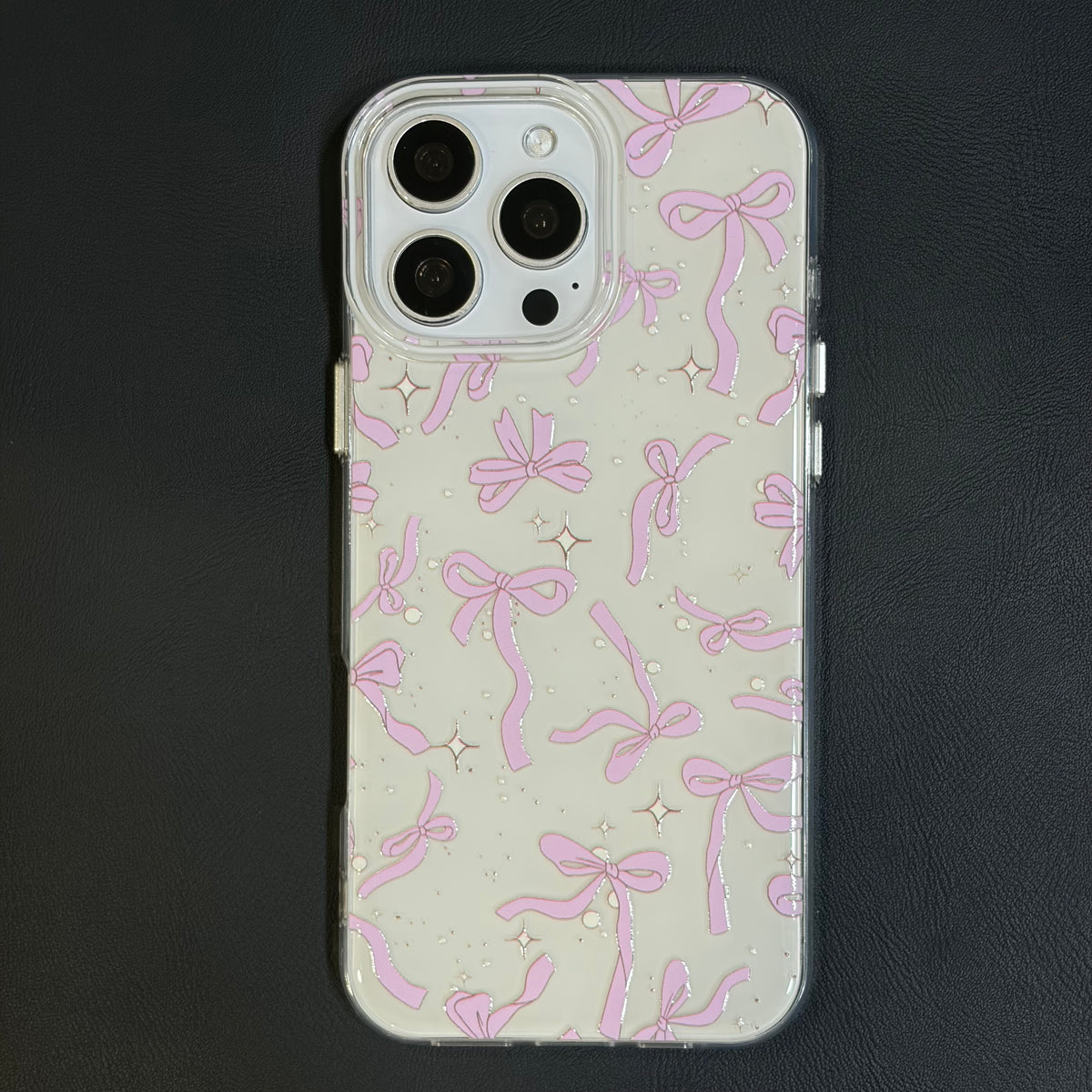 OXYGEN DOG PURPLE BOWS JELLY CASE-WHITE