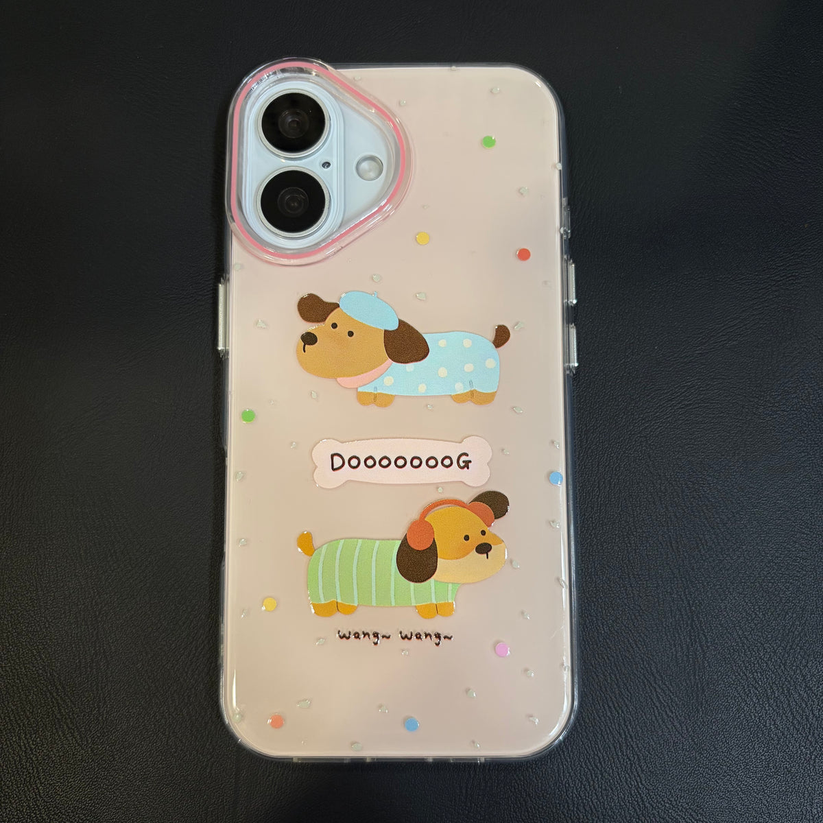 OXYGEN DOG WANG WANG JELLY CASE-PINK