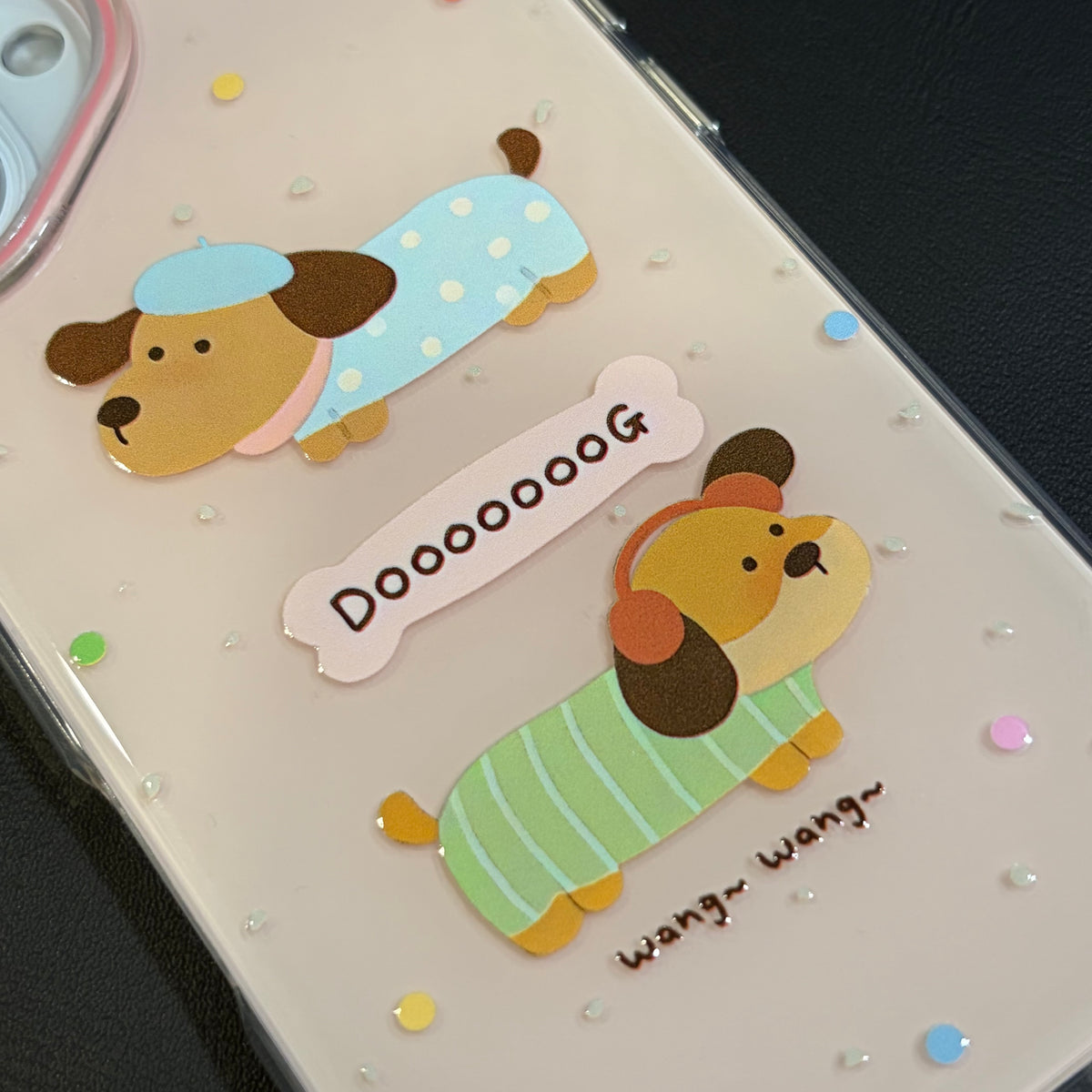 OXYGEN DOG WANG WANG JELLY CASE-PINK