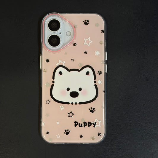OXYGEN DOG WHITE PUPPY JELLY CASE-PINK