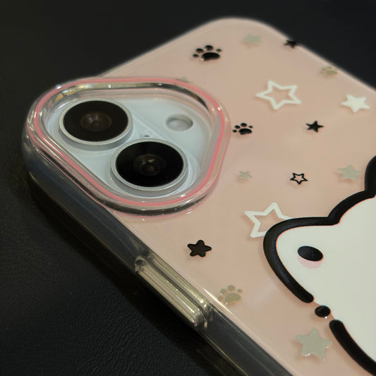 OXYGEN DOG WHITE PUPPY JELLY CASE-PINK