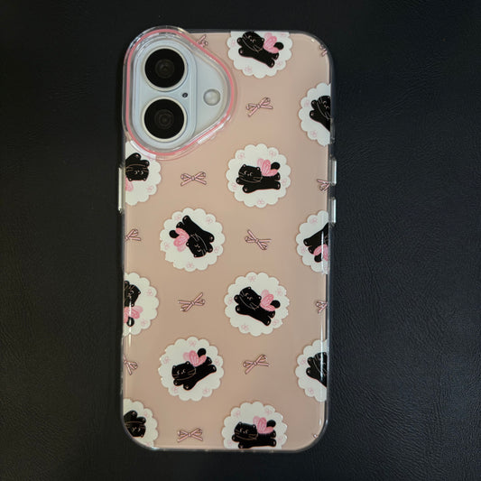 OXYGEN DOG PASTEL CAT JELLY CASE-PINK