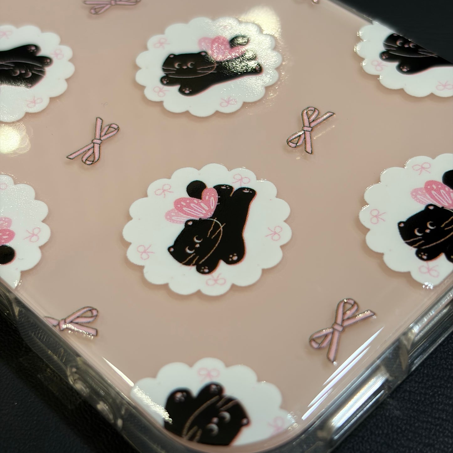 OXYGEN DOG PASTEL CAT JELLY CASE-PINK
