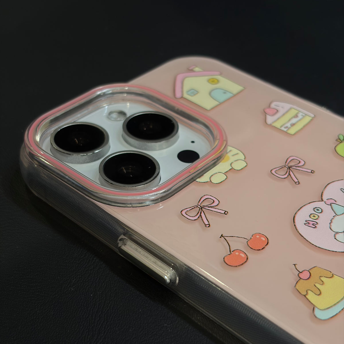 OXYGEN DOG PUPPY FRIENDS JELLY CASE-PINK
